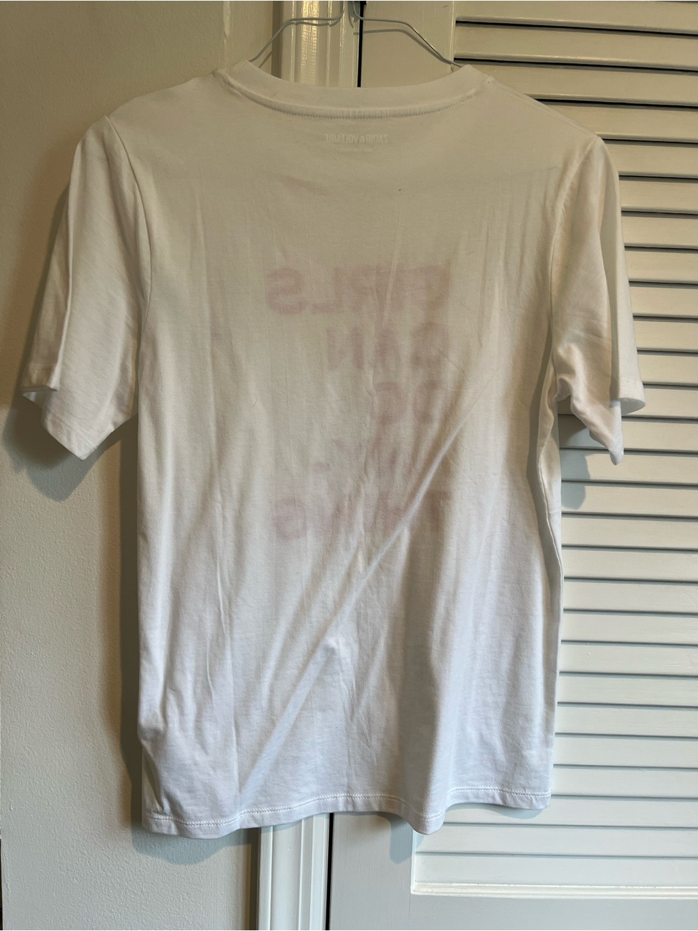Zadig & Voltaire Girls Can Do Anything T-Shirt- Size Small New with Tags - Picture 3 of 3